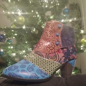Multi Color/ Pattern Ankle Boots